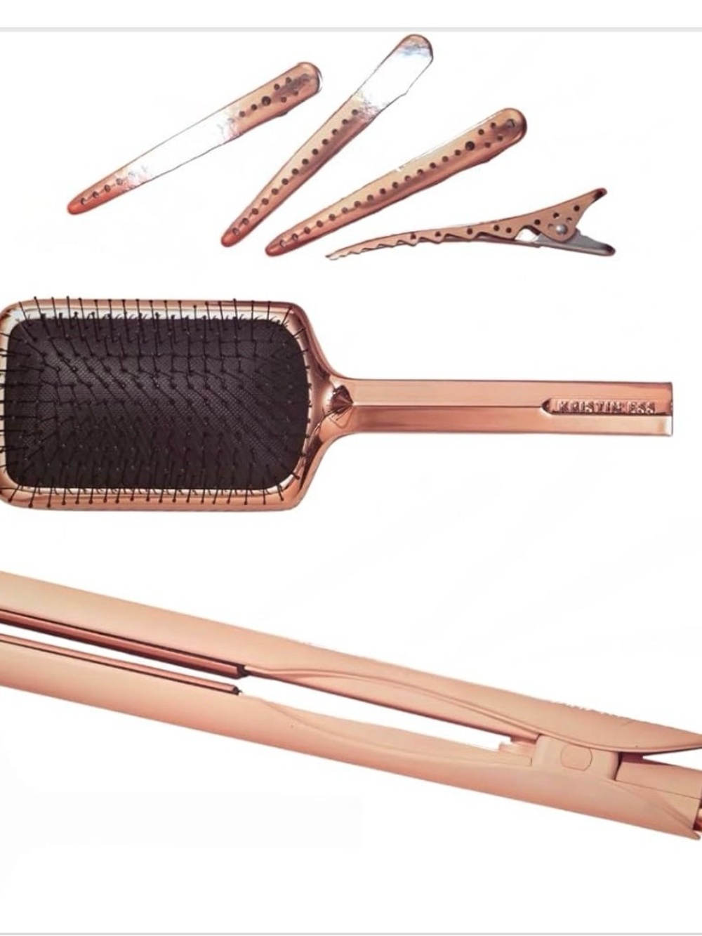 Kristin Ess Hair Signatur 3-in-1 Cermic Flat Iron Styling Set New in Box